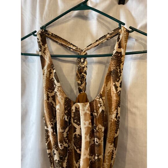 Jessica Simpson Animal Print Sleeveless Dress, Small, 100% Polyester, Lined - Picture 2 of 11